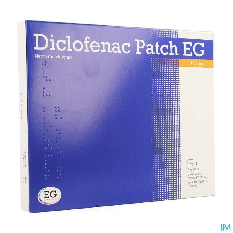 DICLOFENAC PATCH EG 140MG EMPLATRE 10