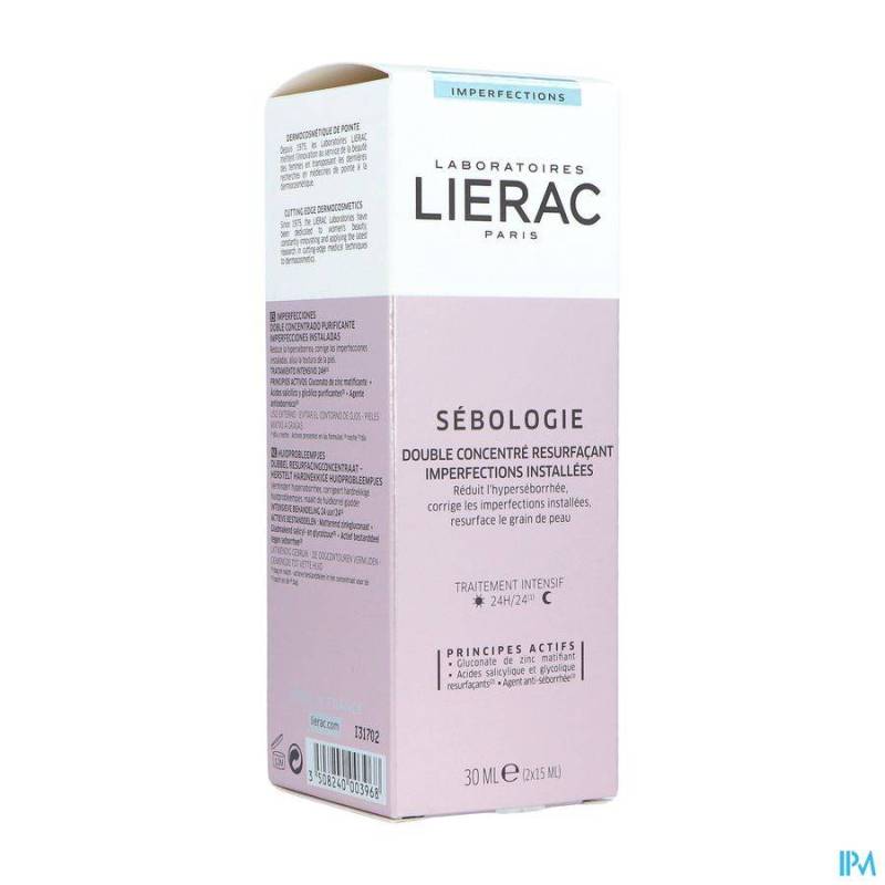 Lierac Sébologie Dubbel Resurfacingconcentraat Hardnekkige Huidprobleempjes 2x15ml