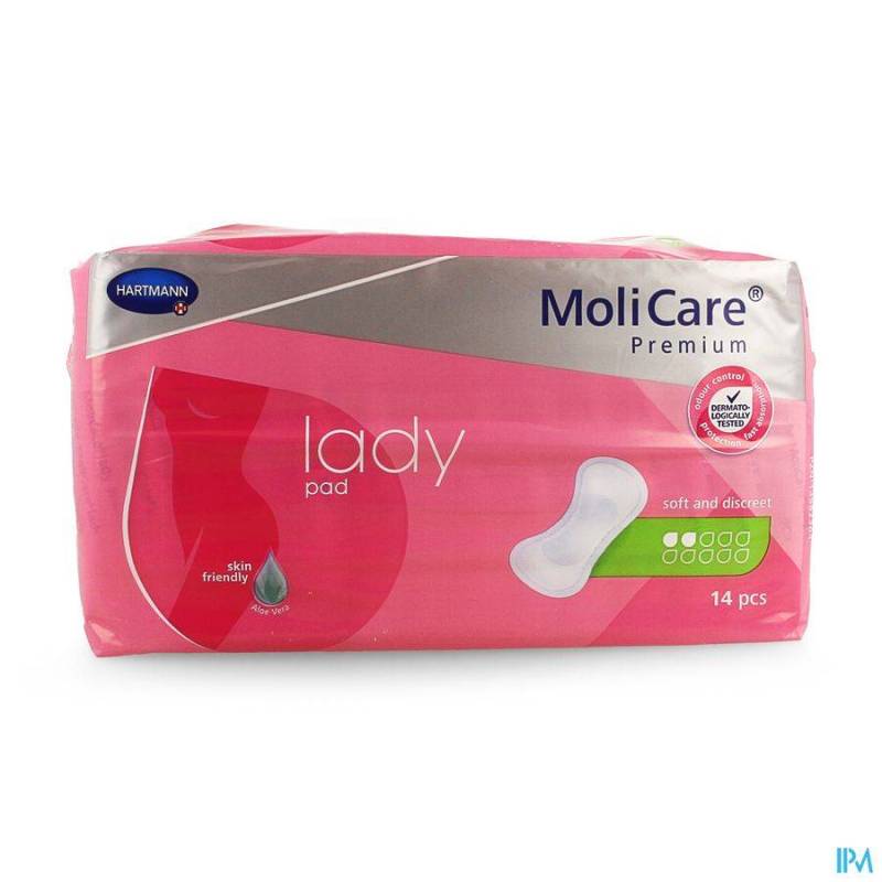 MOLICARE PREMIUM LADY PAD 2 DROPS 26,5X11CM 14