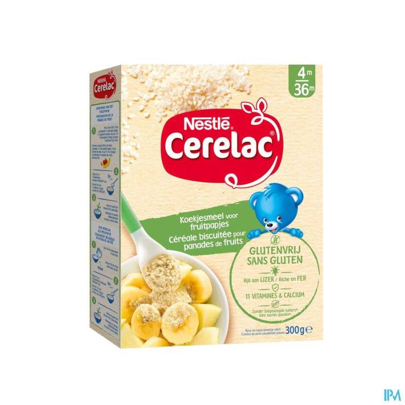 NESTLE CERELAC KOEKJESMEEL GLUTENVRIJ 300G