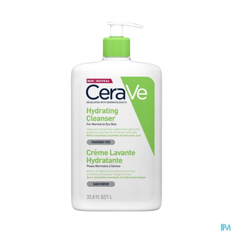 CERAVE CREME LAVANTE HYDRATANTE POMPE FL 1L