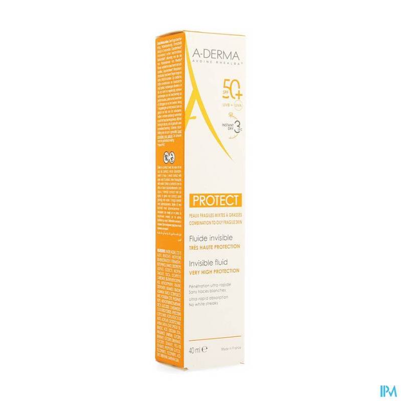 A-Derma Protect Onzichtbare Fluide SPF50+ 40ml