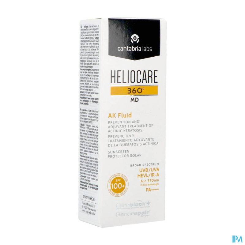 Heliocare 360° MD AK Fluid SPF100+ Tube 50ml