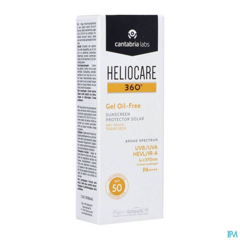 HELIOCARE 360 GEL OIL FREE IP50 TUBE 50ML