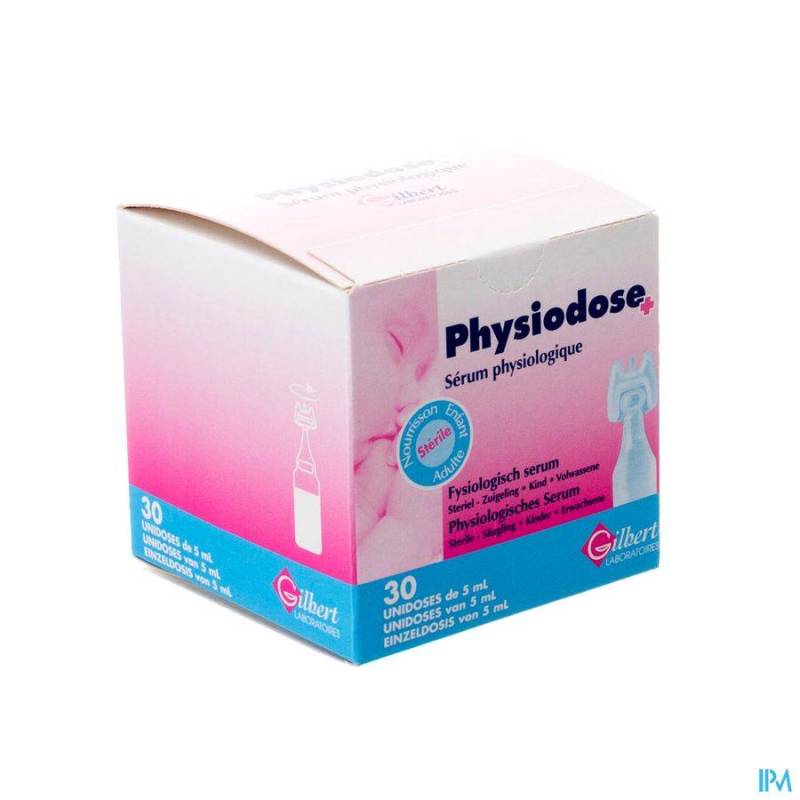 Physiodose Fysiologisch Serum Zuigeling/ Kind/ Volwassene 30x5ml