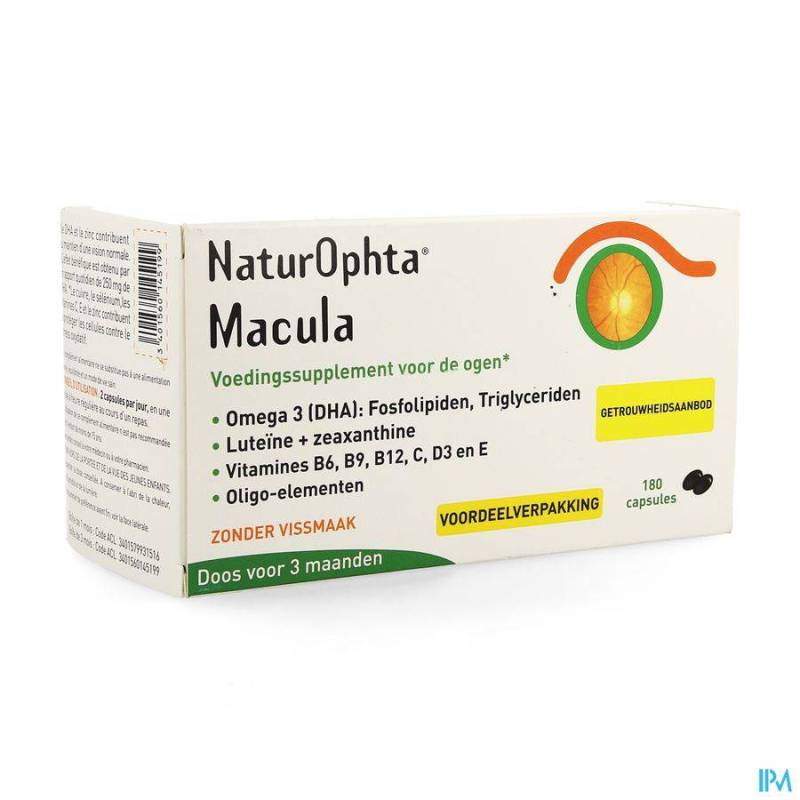 NATUROPHTA MACULA NF CAPS 180 REMPL.3550373