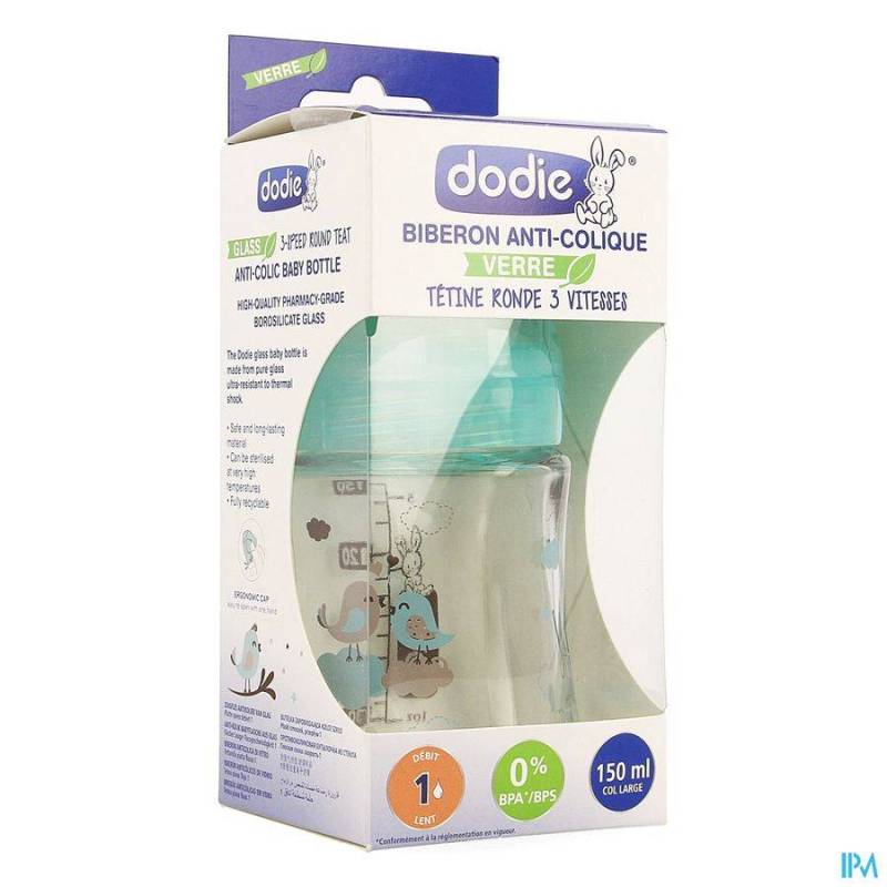 DODIE ZUIGFLES GLAS SENSATION+ PARIJS 150ML