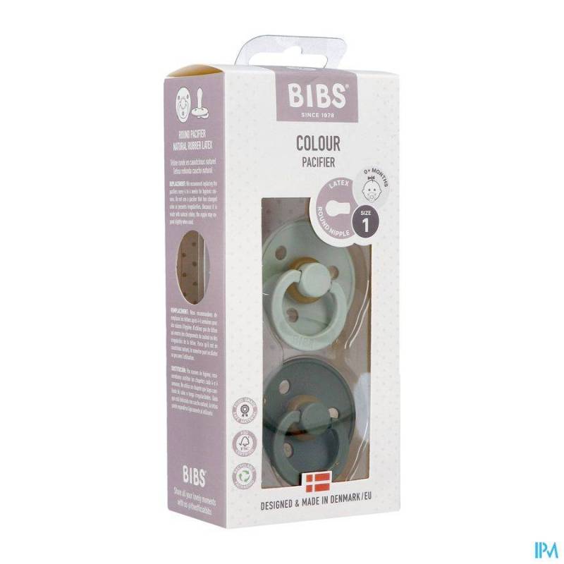 Bibs Fopspeen Duo Sage/Hunter Green 0-6M 2 Stuks