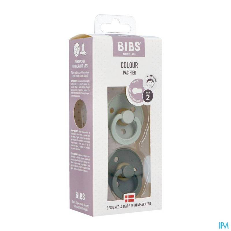 Bibs Fopspeen Duo Sage/Hunter Green 6-18M 2 Stuks