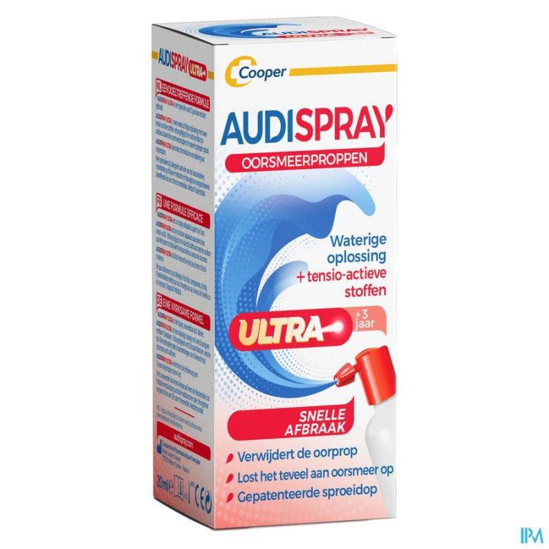 Audispray Ultra Oorsmeerprop Spray 20ml