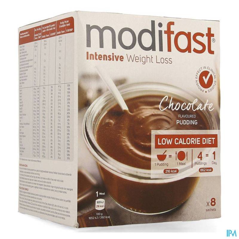 MODIFAST CHOCOLATE FLAVOURED PUDDING 8X55G