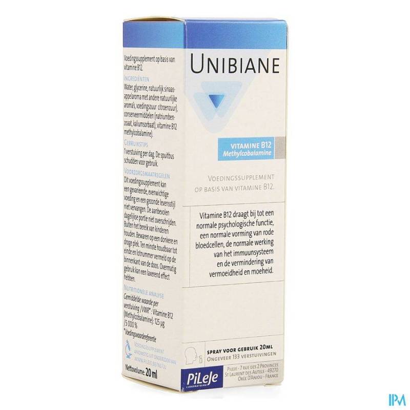 UNIBIANE VITAMINE B12 FL POMPE 20ML