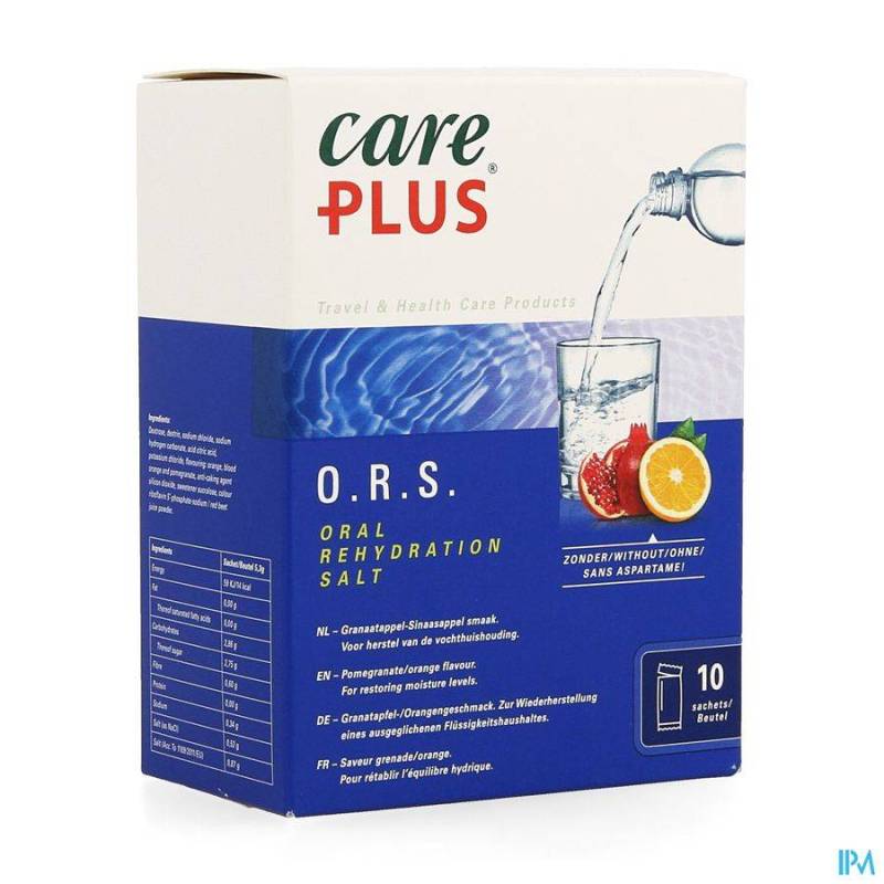 CARE PLUS ORS POMEGRANATE ORANGE SACHET 10X5,3G