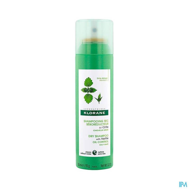 Klorane Droogshampoo Brandnetel Vet Haar 150ml