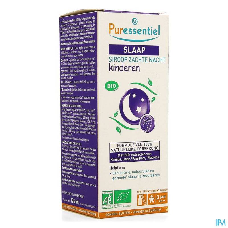 PURESSENTIEL SOMMEIL SIROP DOUCH NUIT ENFANT 125ML