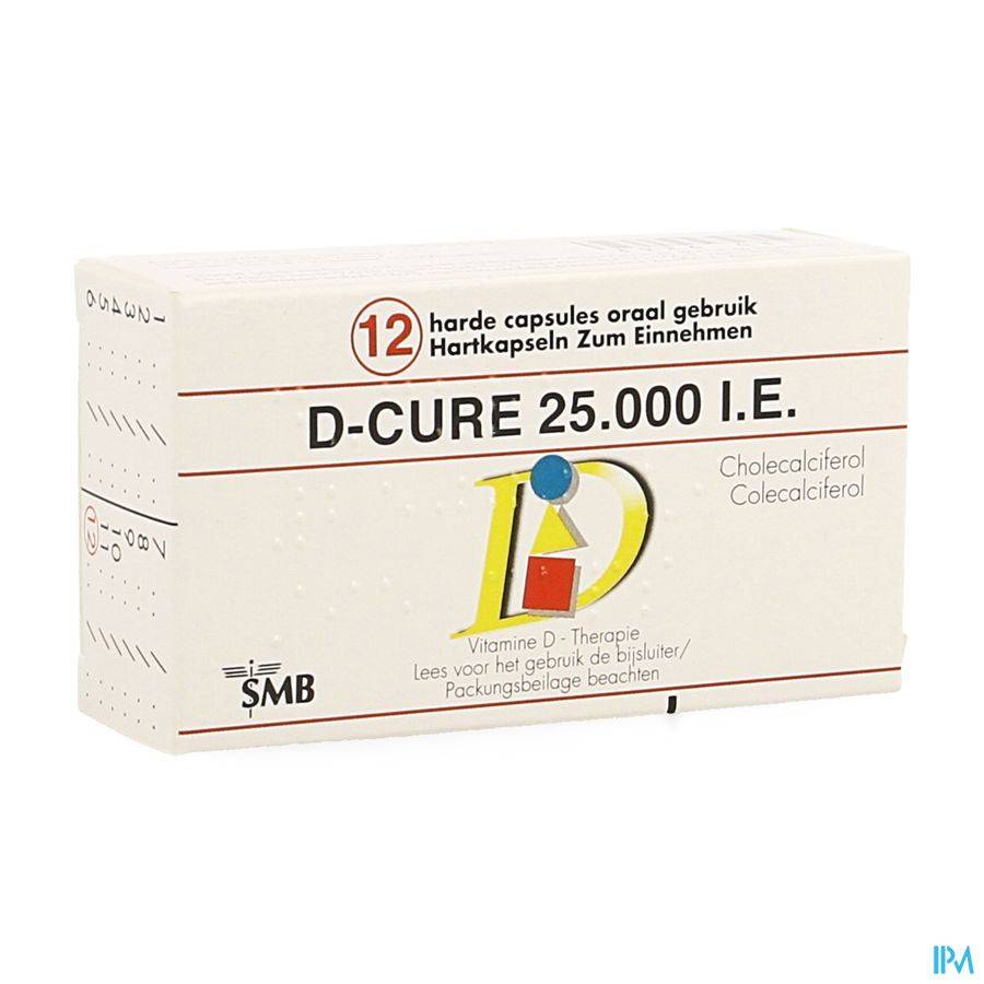 D-Cure 25.000 I.E. 12 Capsules