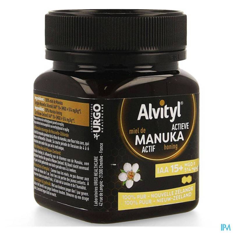Alvityl Actieve Manuka Honing IAA 15 + 250g
