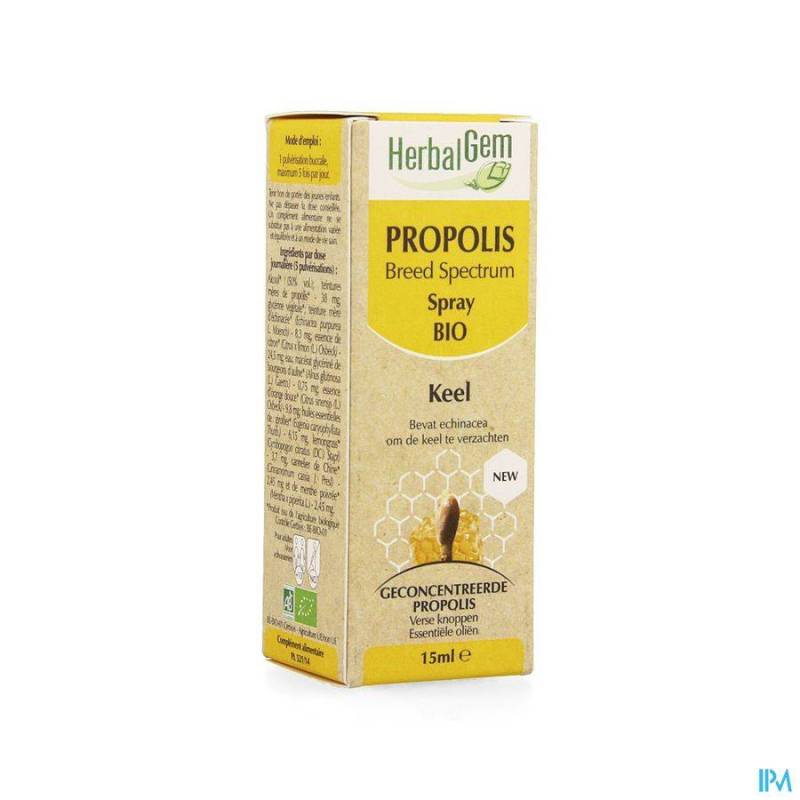 HERBALGEM PROPOLIS LARGE SPECTRUM BIO SRAY 15ML