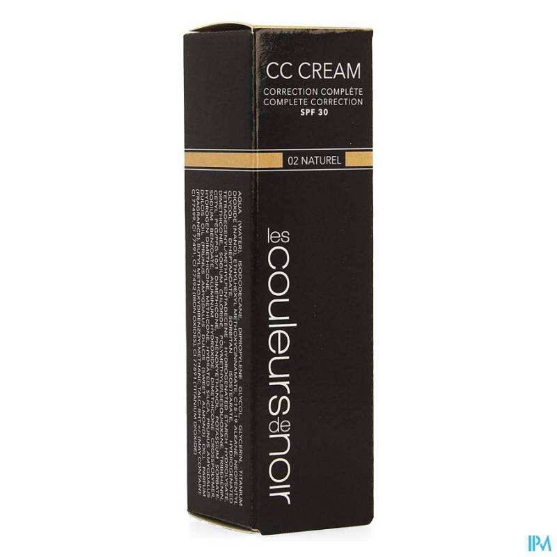 LES COULEURS DE NOIR CC CREAM IP30 02 NATUREL 30ML