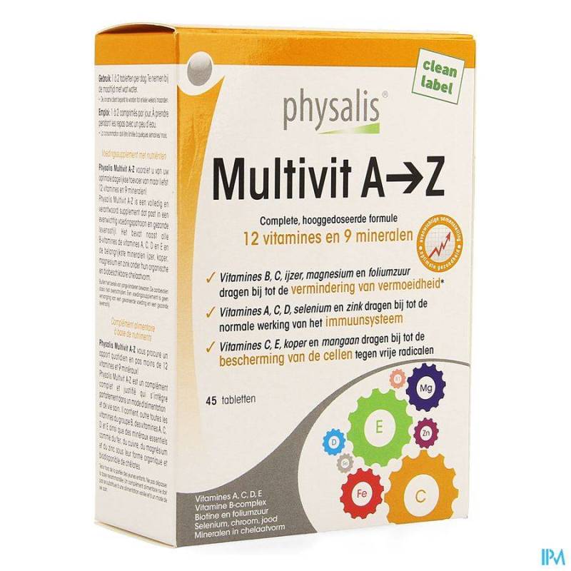 PHYSALIS MULTIVIT A-Z COMP 45 NF