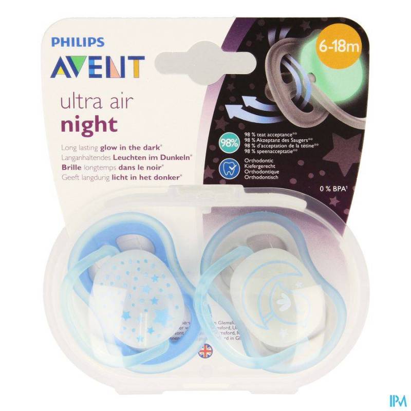 PHILIPS AVENT FOPSPEEN +6M AIR NIGHT BOY