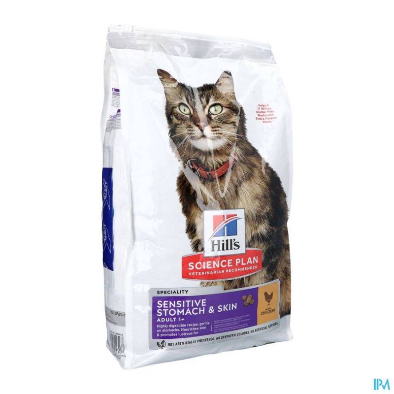 SCIENCE PLAN FELINE ADULT STOMACH&SKIN CHICK. 7KG