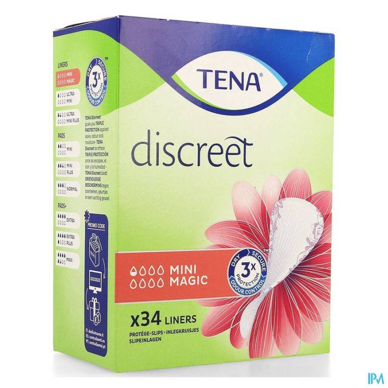 Tena Discreet Mini Magic 34 Stuks