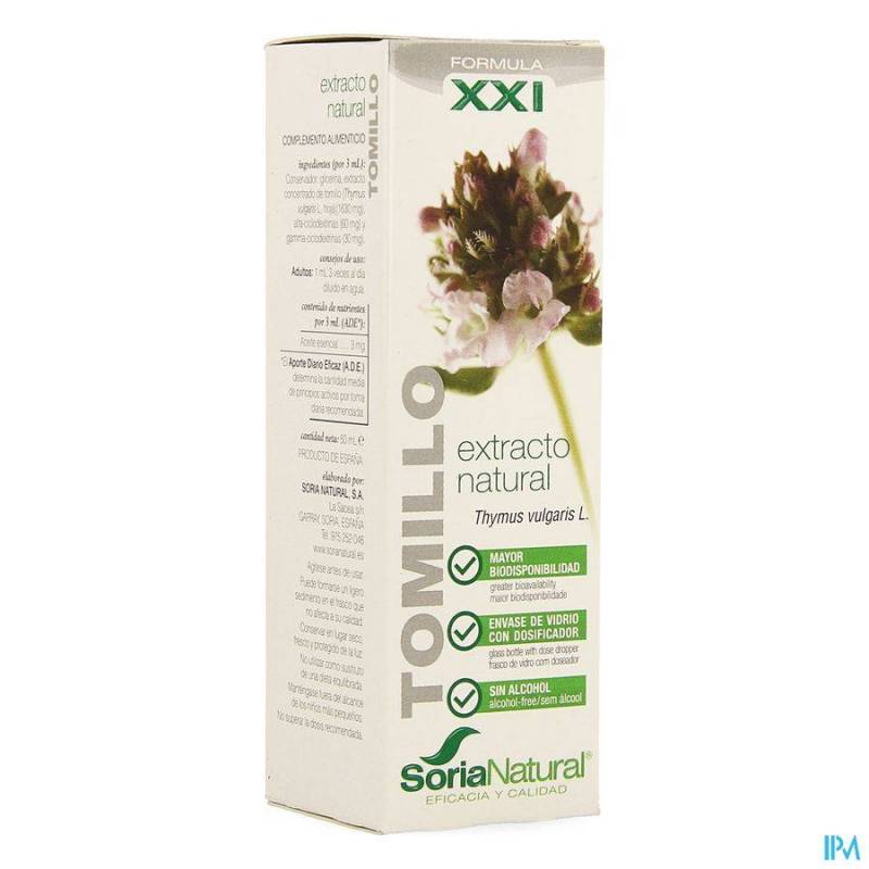 SORIA THYMUS VULGARIS XXI EXTR.GLYC 50ML