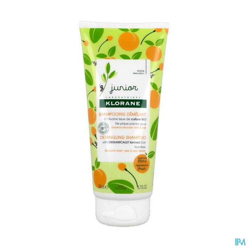 Klorane Petit Junior Ontwarrende Shampoo Perzik 200ml NF