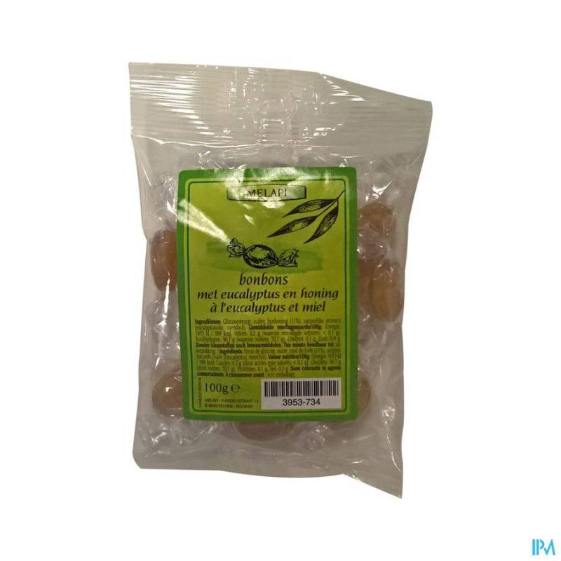 MELAPI BONBONS EUCALYPTUS HONING  100G