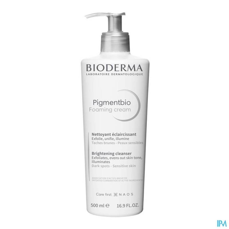 Bioderma Pigmentbio Foaming Cream Reinigende En Exfoliërende Mousse 500ml