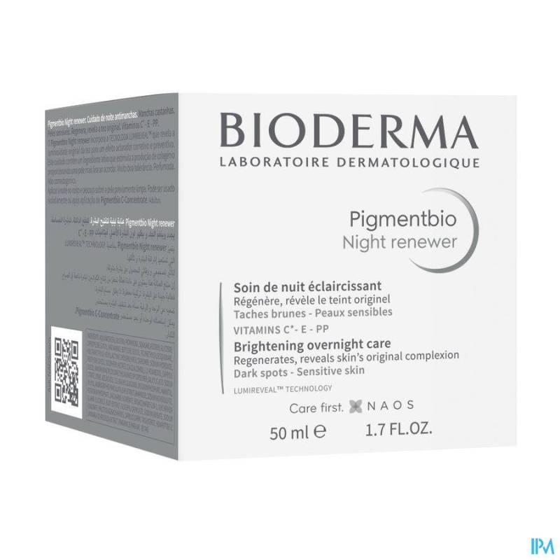 Bioderma Pigmentbio Night Renewer Stralende Teint Pot 50ml