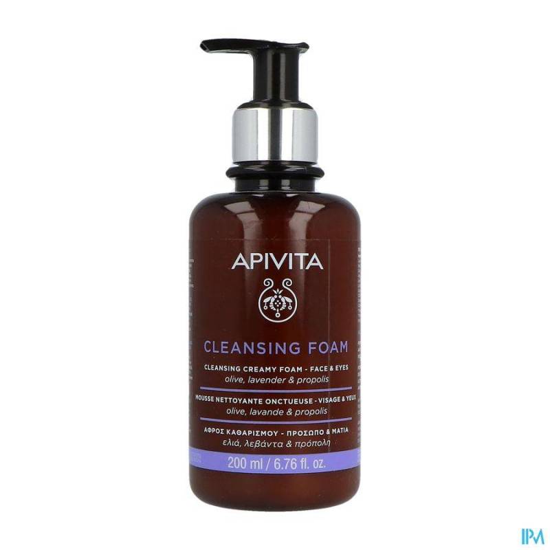 APIVITA CLEANSING CREAMY FOAM FACE & EYES 200ML