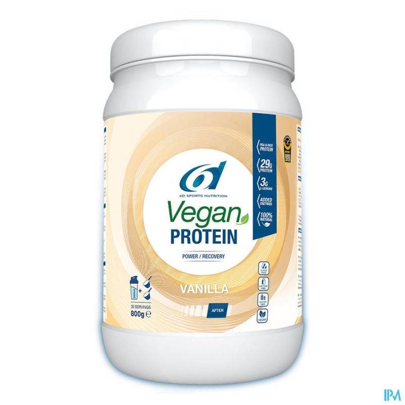 6D VEGAN PROTEIN VANILLA 800G