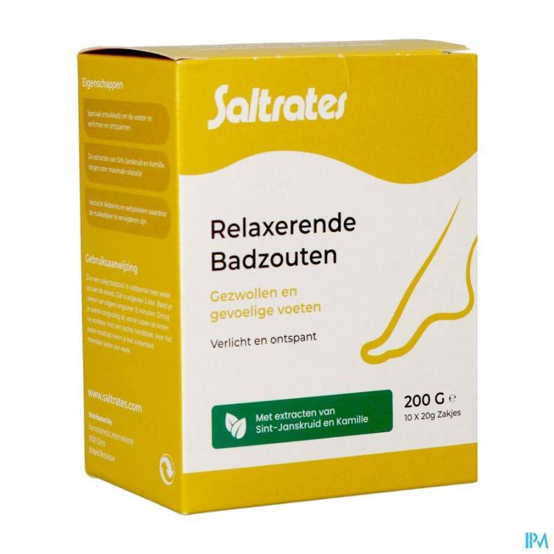 Saltrates Relaxerende Voetbadzouten 10x20g Zakjes