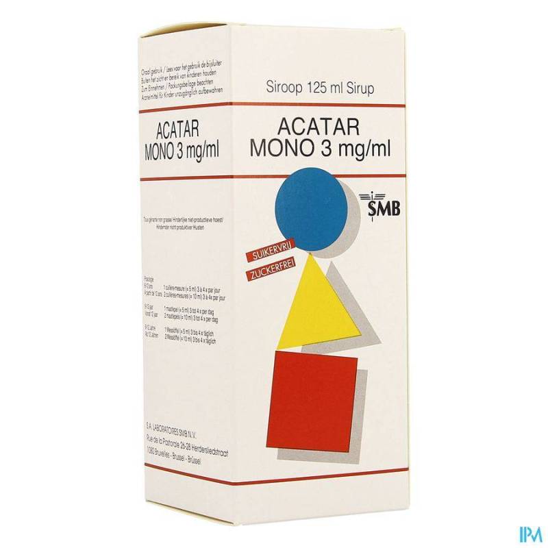 Acatar Mono Siroop 3mg/ml | 125 ml