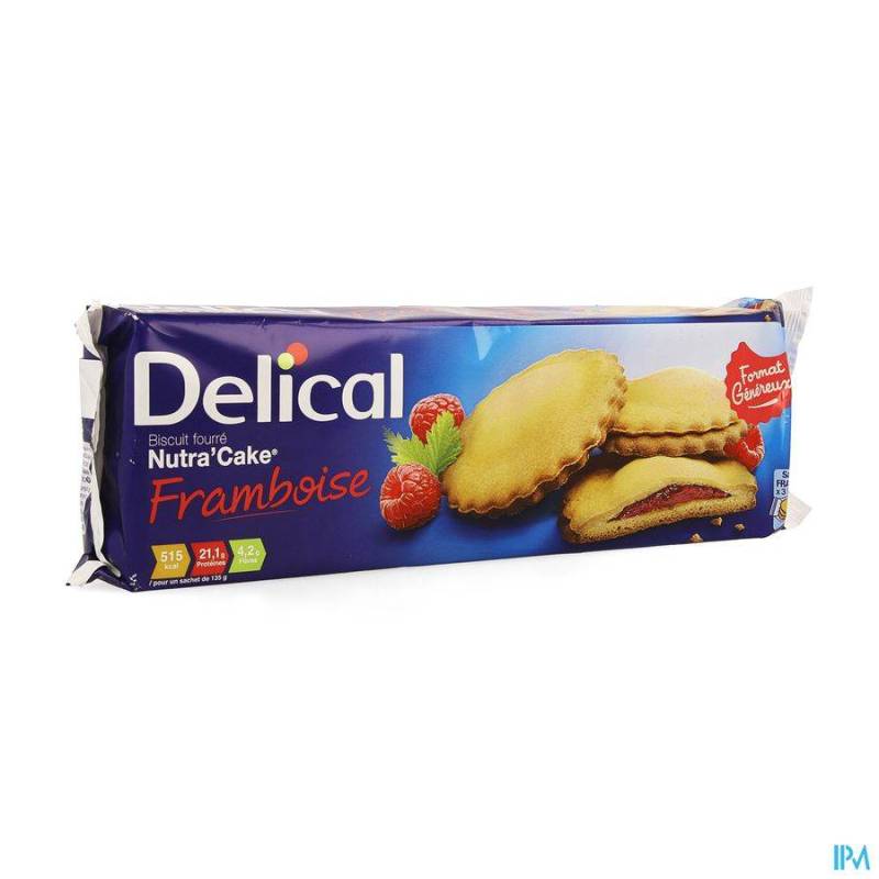 Delical Nutra Cake Framboos 3x3 Koekjes