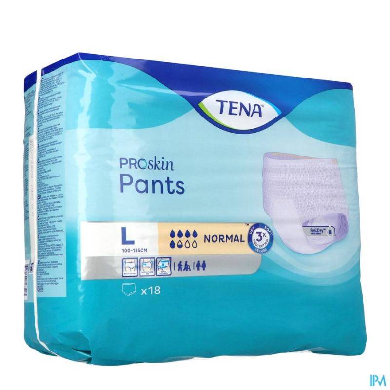 TENA PROSKIN PANTS NORMAL LARGE 18