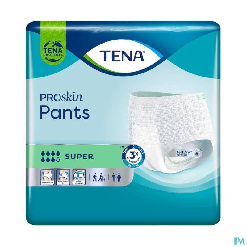 TENA PROSKIN PANTS SUPER SMALL 12