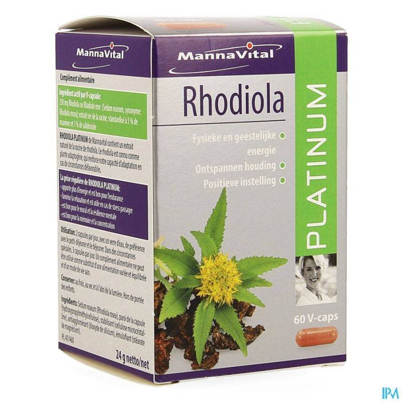 MANNAVITAL RHODIOLA PLATINUM V-CAPS 60