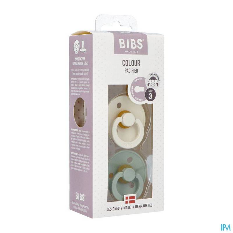 BIBS 3 FOPSPEEN DUO SAGE IVORY