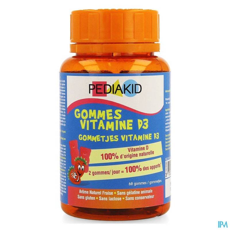 PEDIAKID VITAMINEN D3 GOMMETJES 68