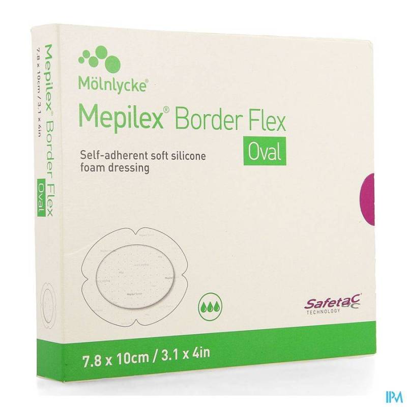 MEPILEX BORDER FLEX OVAL VERB 7,8X10CM 5 583500