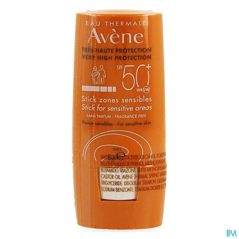 AVENE ZON STICK GEVOELIGE ZONES SPF50+ 8