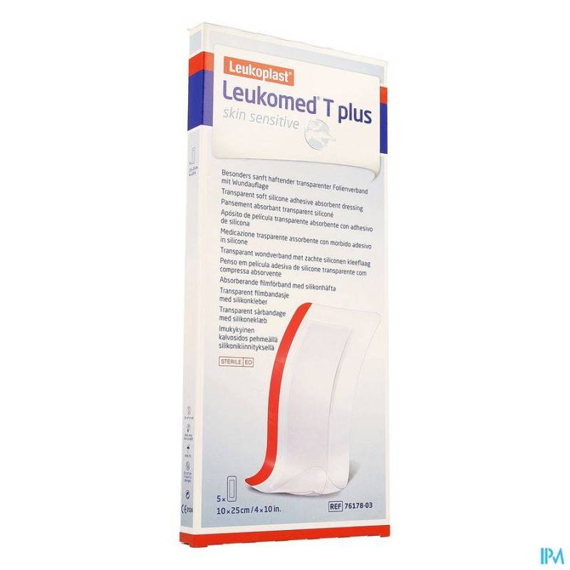 LEUKOMED T PLUS SKIN SENS. 10CMX25CM 5 7617803