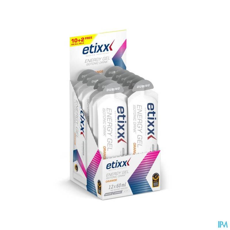 Etixx Isotonic Drink Energy Gel Sinaasappel 12x60ml