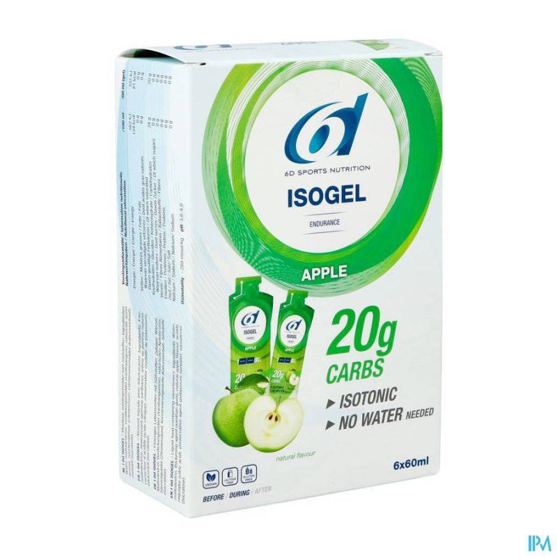 6D SIXD ISOGEL APPLE 6X60ML