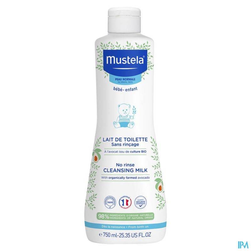 MUSTELA PN TOILETMELK Z/SPOELEN 750ML