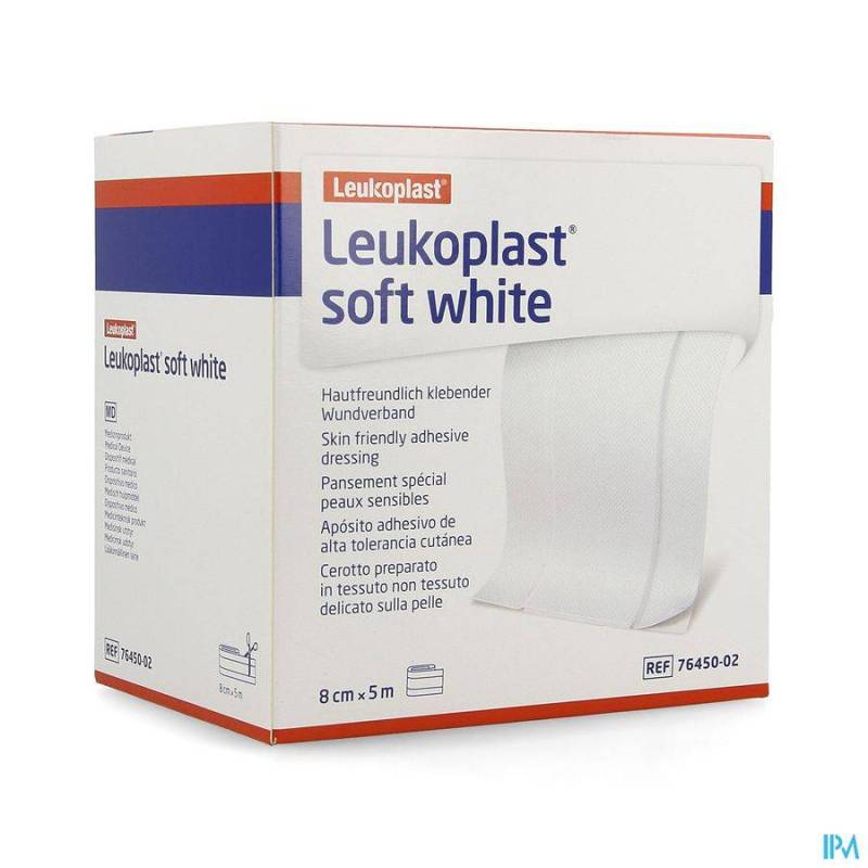 LEUKOPLAST SOFT WHITE 8CMX5M