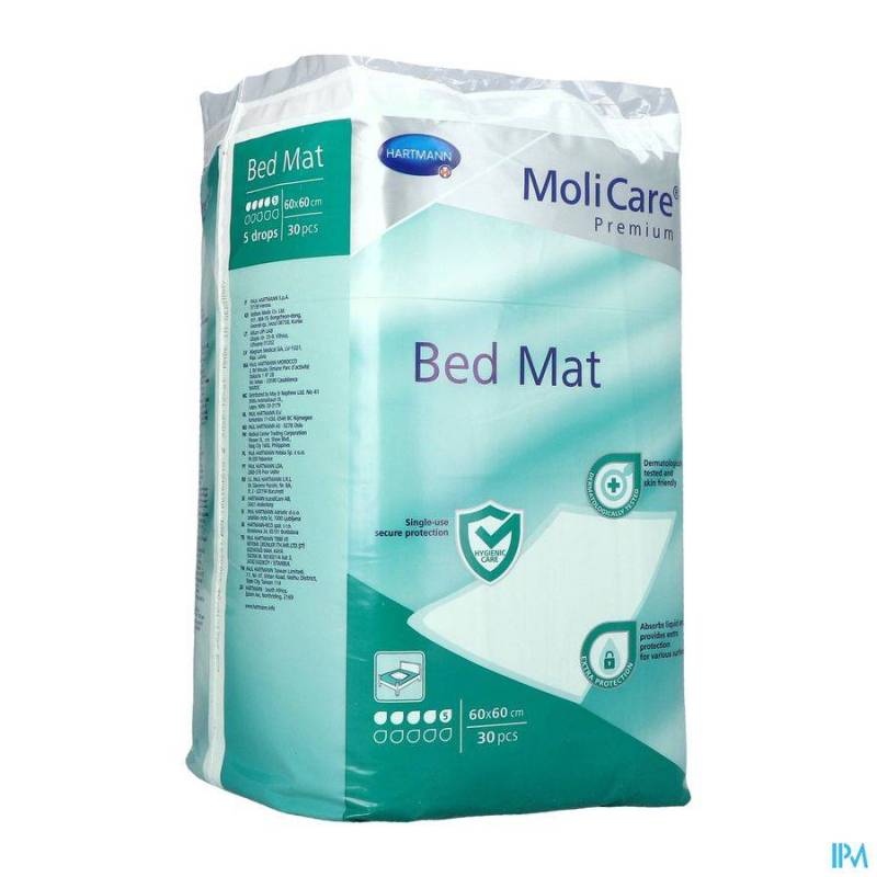 MoliCare Pr Bed Mat 5d 60x60  30 p/s